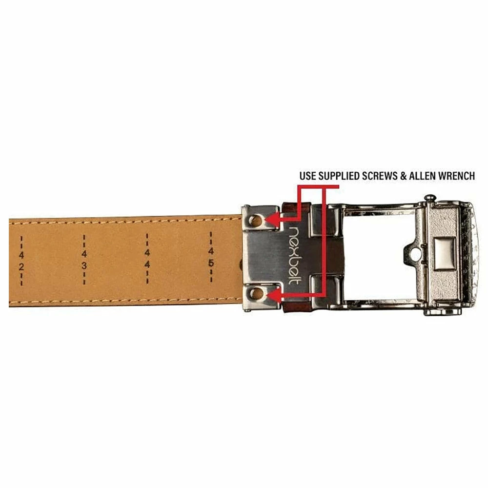 Nexbelt Alligator 2.0 Black Mens Dress Belt - Image 3