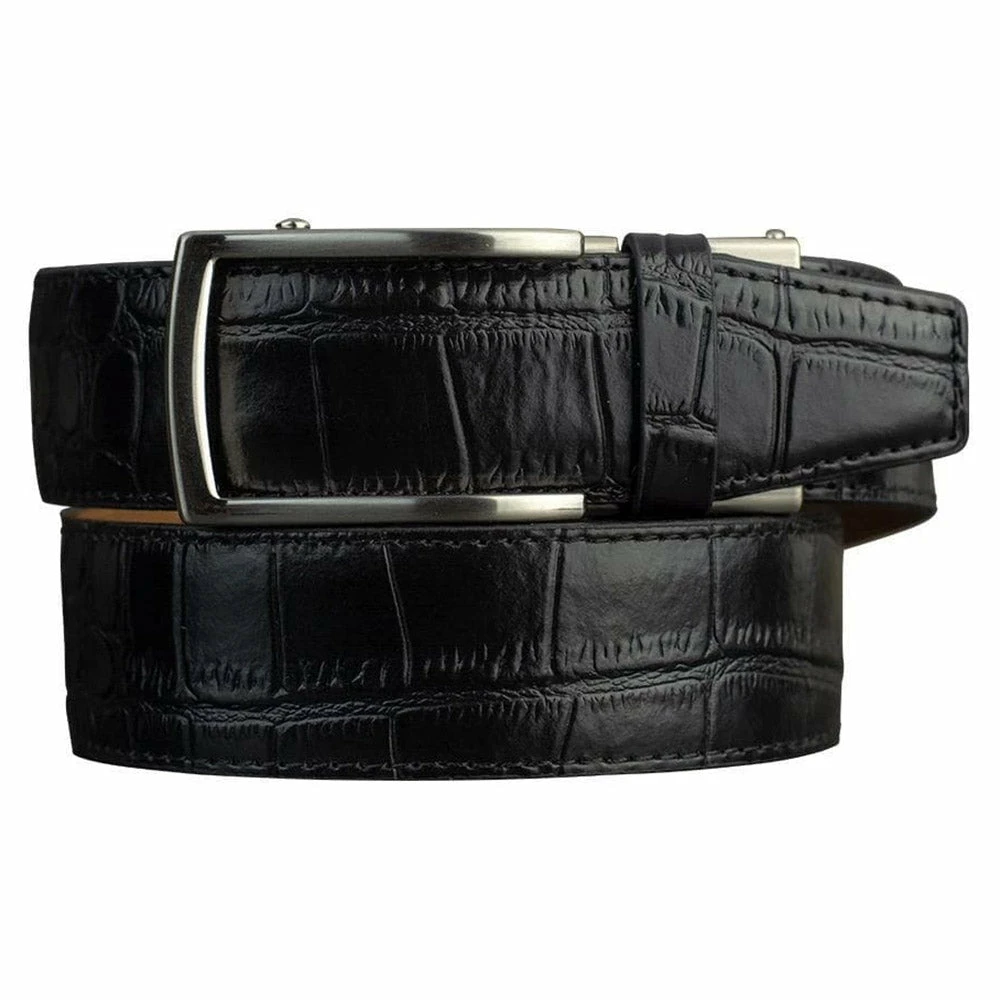 Nexbelt Alligator 2.0 Black Mens Dress Belt