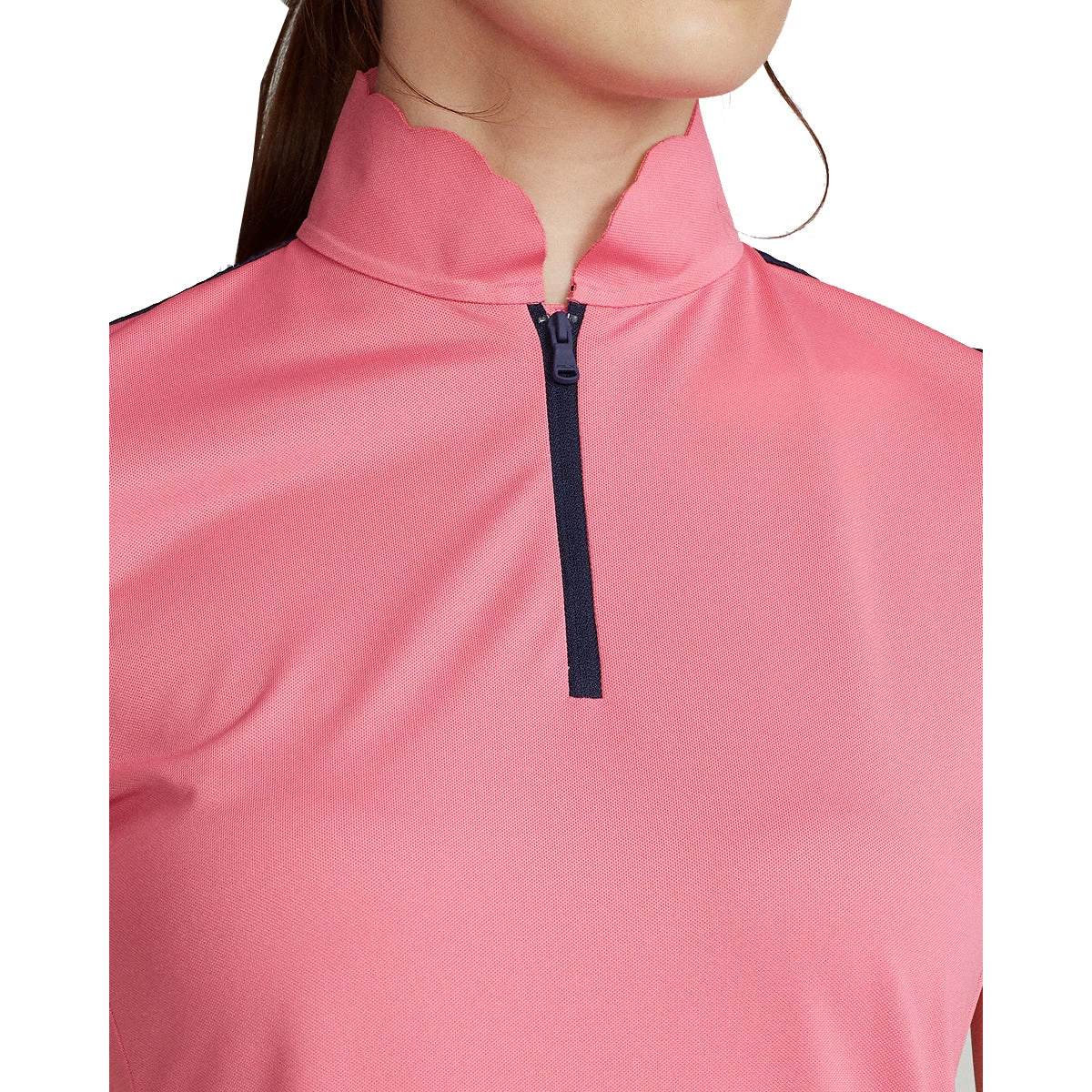 Polo Ralph Lauren RLX Ralph Lauren Mesh Mix Antique Rose Womens Golf Polo - Image 3