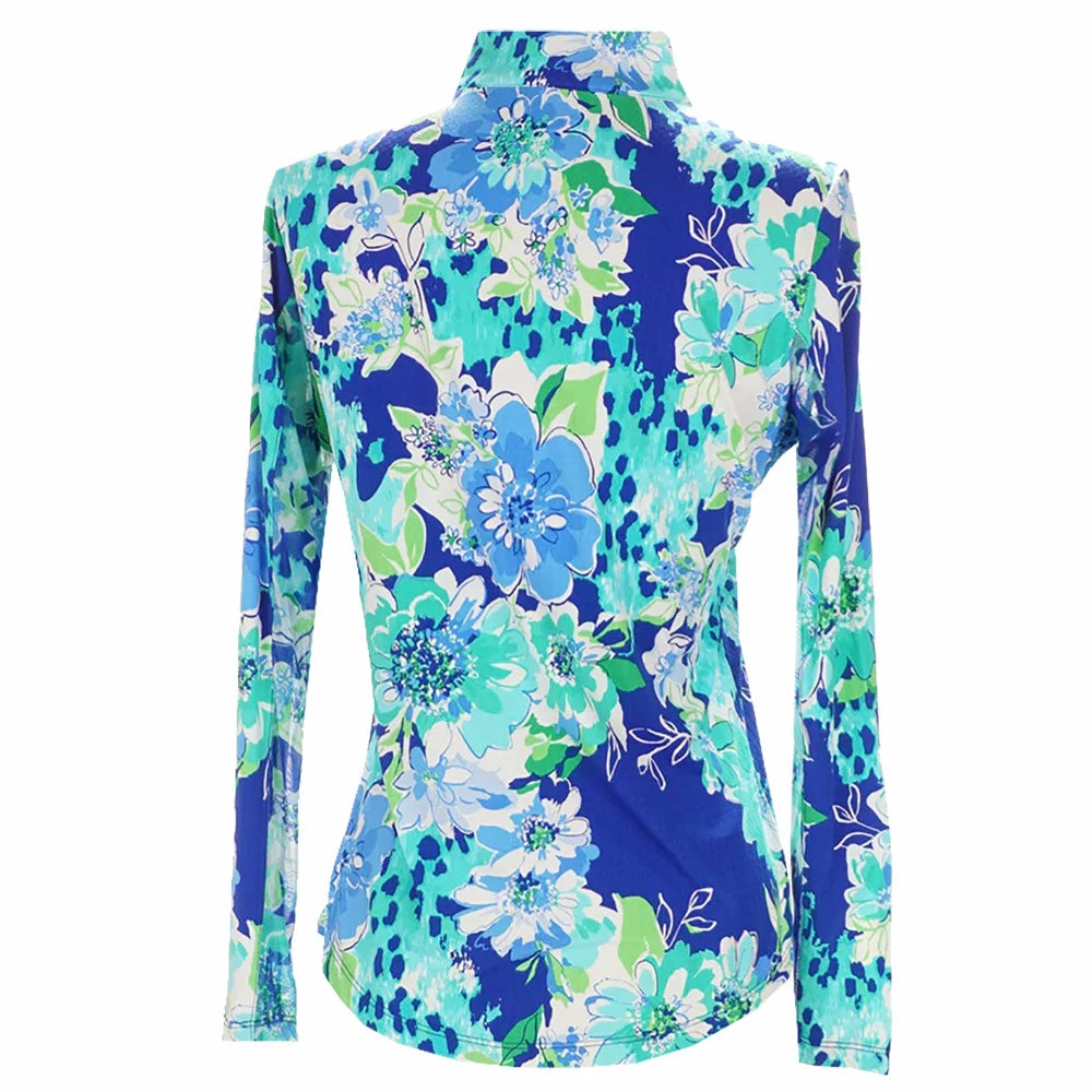 Gottex Zip Mock Womens Long Sleeve Sun Shirt - Image 4