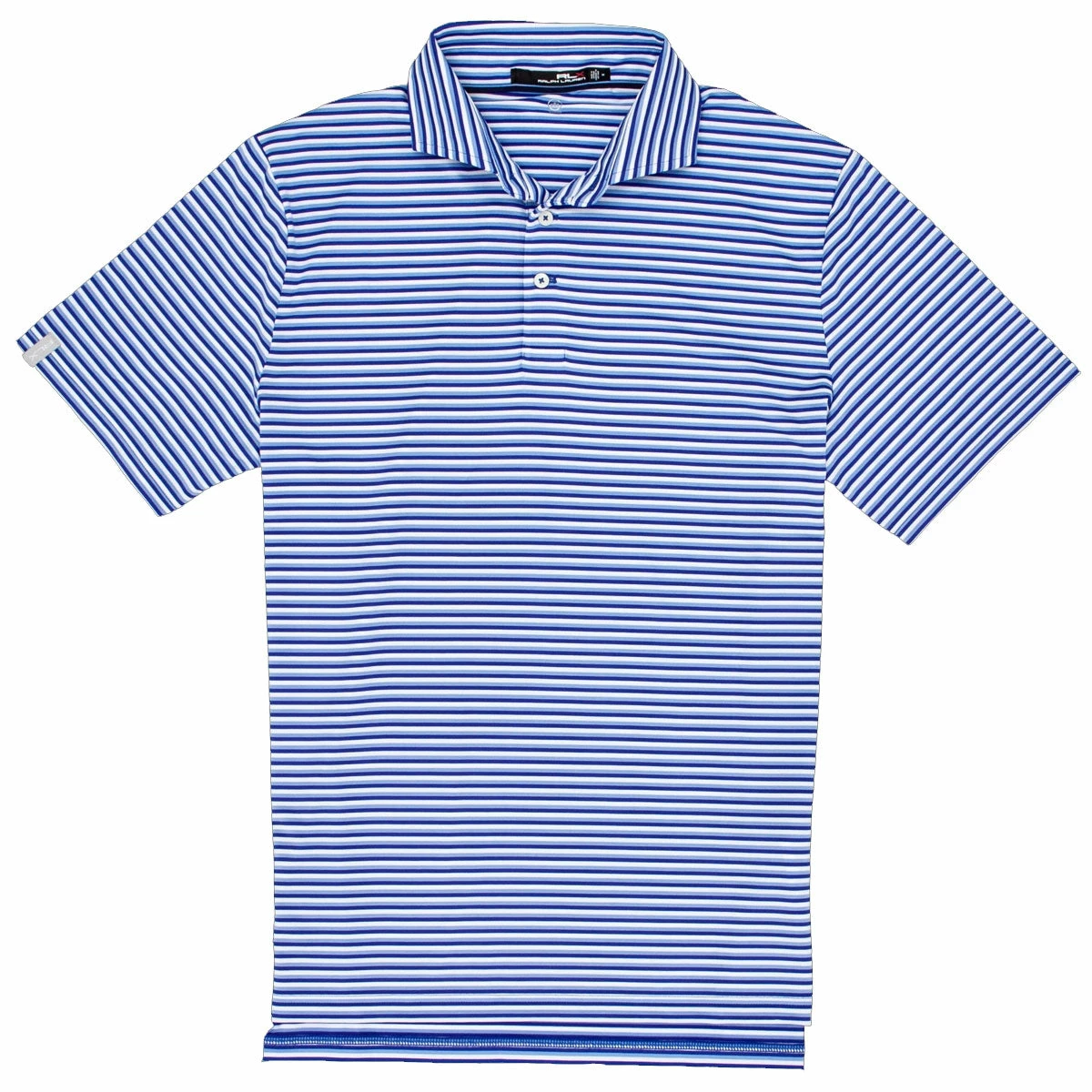 Polo Ralph Lauren RLX Ralph Lauren Lightweight Airflow Bright Royal Multi Mens Golf Polo