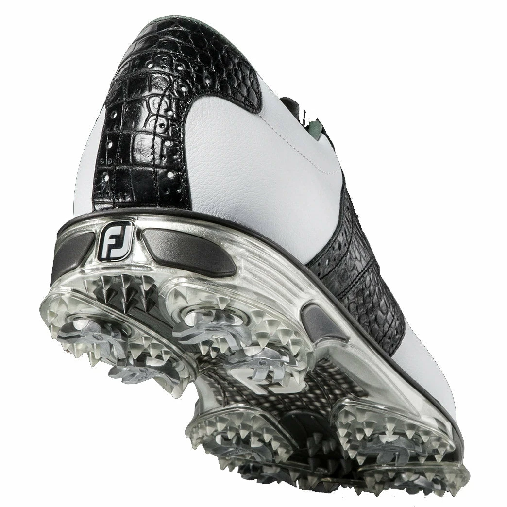 FootJoy DryJoys Tour White Black Mens Golf Shoes - Image 3