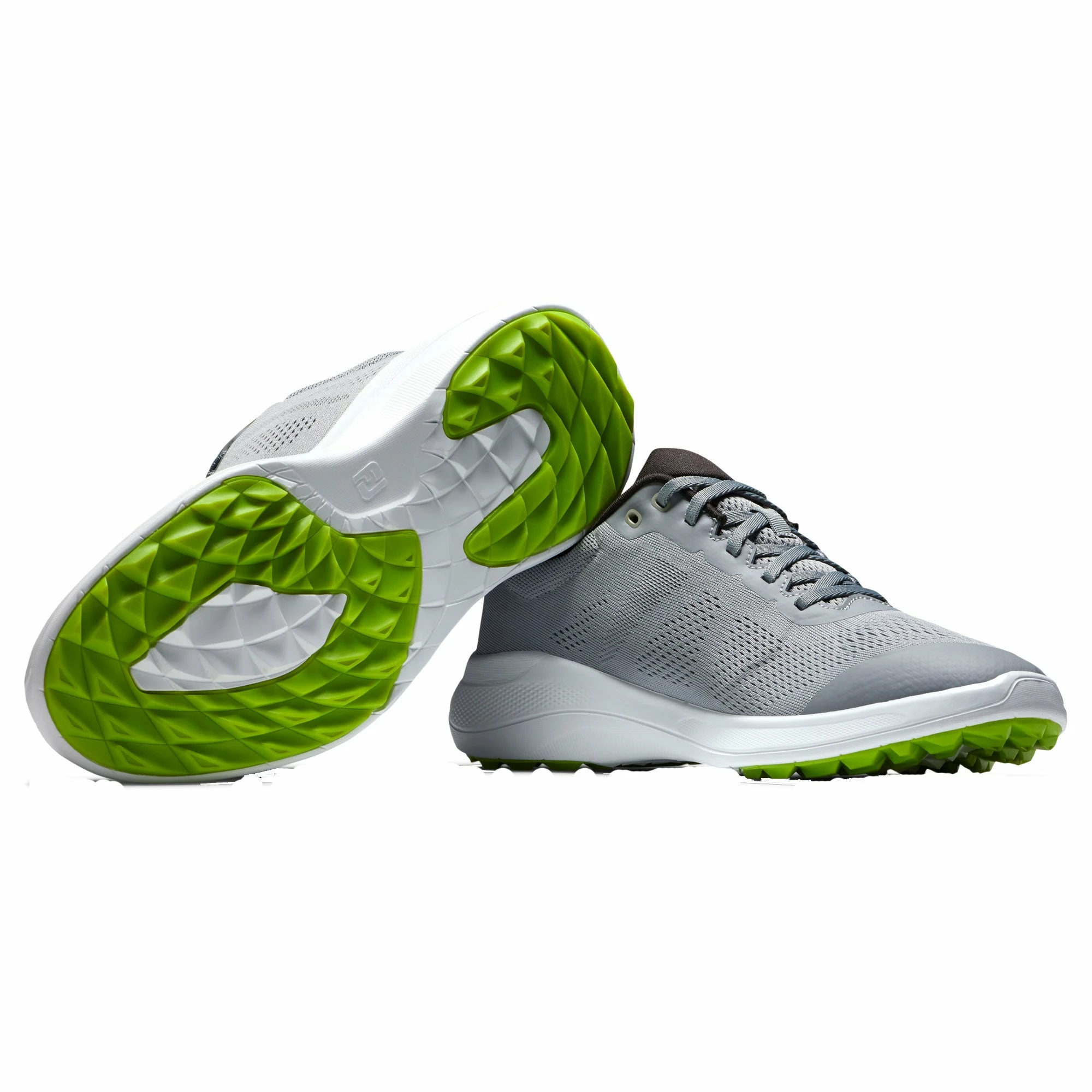 FootJoy Flex Grey-White Mens Golf Shoes - Image 4